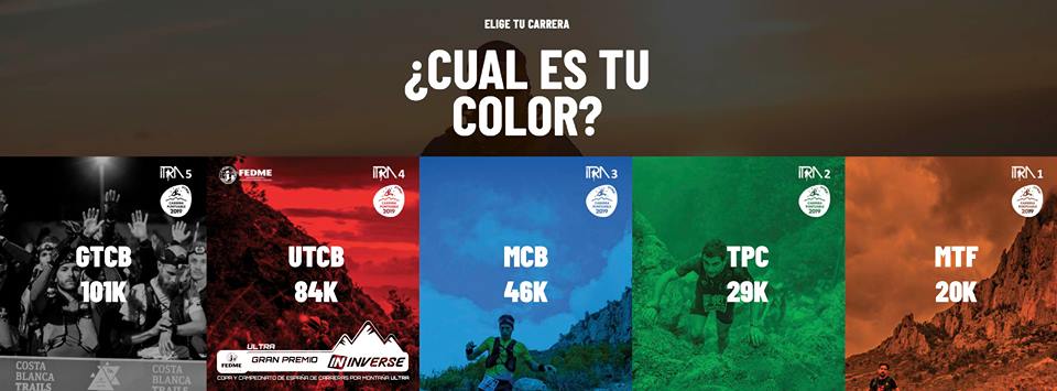 ¿Cuál es tu color? - Costa Blanca Trails 2019