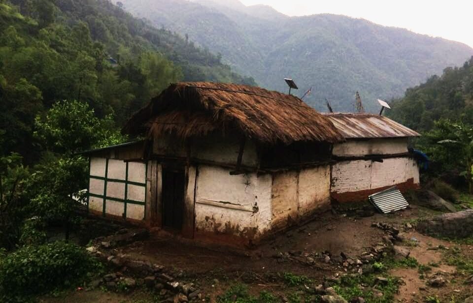 Casas de zonas de montaña en Nepal